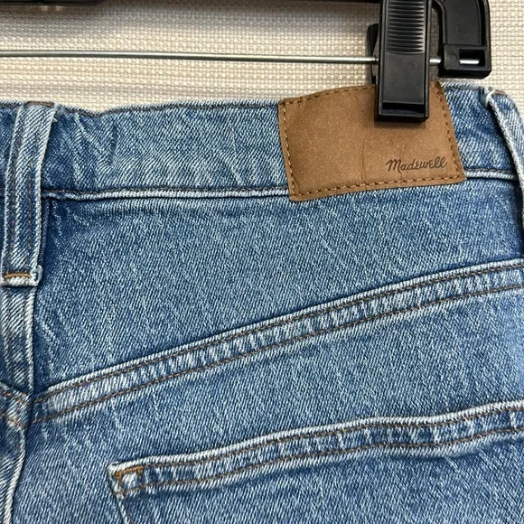 Perfect Vintage Jean Madewell Blue Straight Leg Jeans High-Waisted - Picture 5 of 7